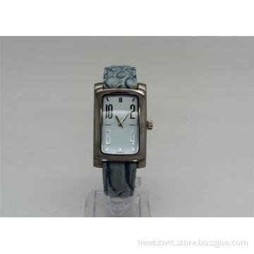 Square PU leather strap luxury ladies watches with sr626sw